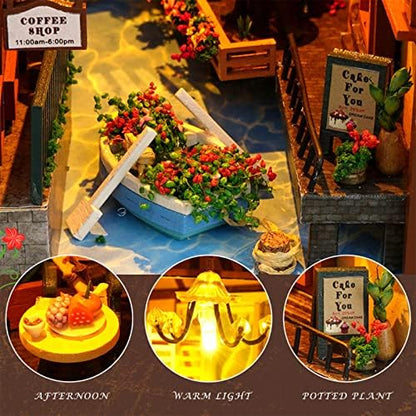 Generic DIY Kit Wooden Craft Assembly Model Creative Fun Project for Kids Adults Handmade Gift Home Decoration Beige Brown 22.5 x 9.2 cm (#2) - Image 6