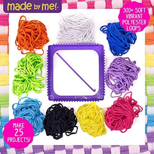 Made By Me Weaving Loom Arts and Crafts Kit, Ultimate Set, 378 Craft Loops - Image 2