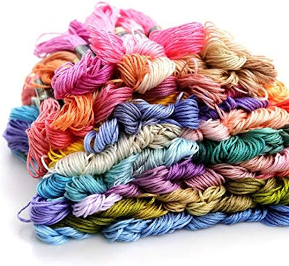 LOVIMAG Embroidery Thread 447pcs Friendship Bracelet String Floss Kit Yarn - Image 5