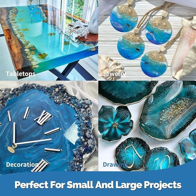 JANCHUN Epoxy Resin Kit 72oz, Bubble Free Crystal Clear Resin - Image 6