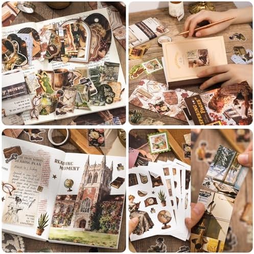 Scrapbook Supplies Kit, Cottagecore Aesthetic Junk Journal Scrapbook Kit - Image 4
