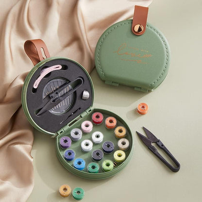 ZUNON Sewing Kit, Travel Mini Sewing Kits for Adults Suppliers Repair Project Kit Needle Family Sewing Thread Accessories Traveler Beginner Emergency Kids DIY Organizer Plastic(Green Sewing kit) - Image 5