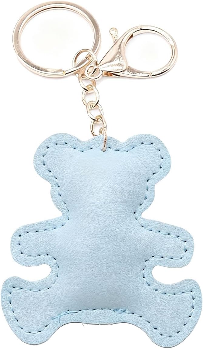 Bear Keychain For Women, Leather Unisex Couple Set Cartoon Used For Wallets And Handbags Charm Gift Accessories