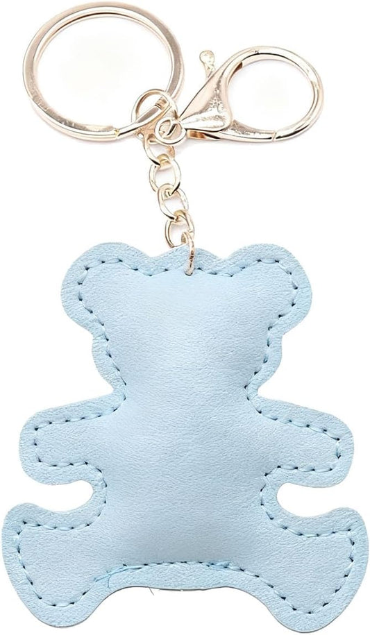 Bear Keychain For Women, Leather Unisex Couple Set Cartoon Used For Wallets And Handbags Charm Gift Accessories