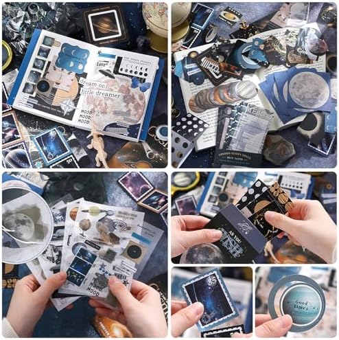 Scrapbooking Supplies Kit, Aesthetic Junk Journal Supplies, Scrapbook Kit - Image 4