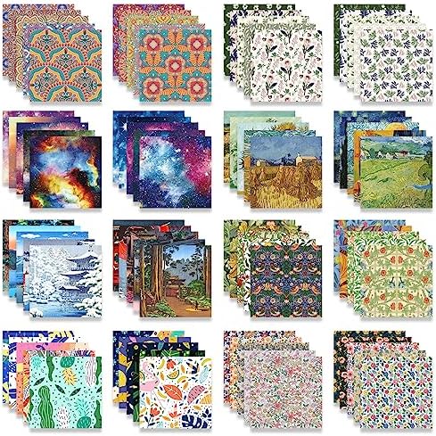 Origami Paper 6x6" Double Sided 12Pack/Set 10Colors Origami Kit,Craft Paper - Image 4