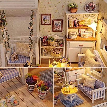 DIY Miniature Dollhouse Kit with Furniture Plus Dust Proof - Image 4