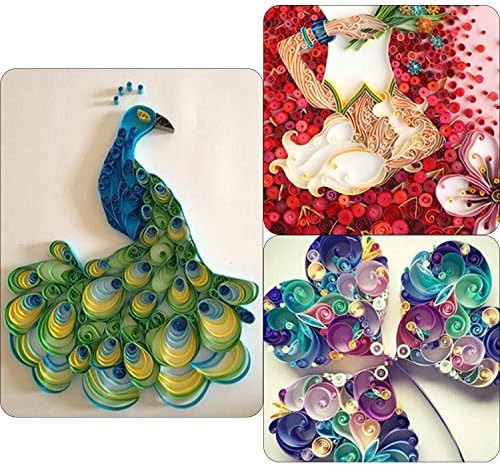 TUPARKA 19 Pcs Paper Quilling Kits 45 Colors 900 Strips Quilling Art Paper DIY Craft - Image 3