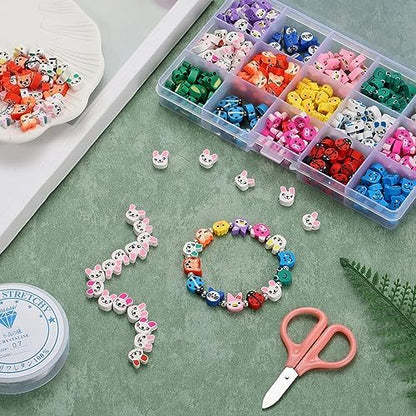 100pcs Animal Polymer Clay Spacer Beads for Women Jewelry Making DIY Bracelet Necklace Earrings Accessories (Animal) - Image 5