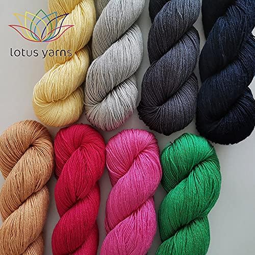Lotus Yarns Swan Lake Lace Weight 50% Cashmere 40% Fine Wool 10% Angora Blended Hand Knitting Yarns for Comfortable Baby and Adult Clothing for Fashion Garment Baby Clothe (25) - Image 3