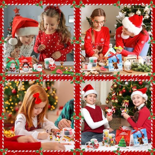 Capoda 48 Set Christmas DIY Craft Kit Christmas Air Dry Clay Kit - Image 6