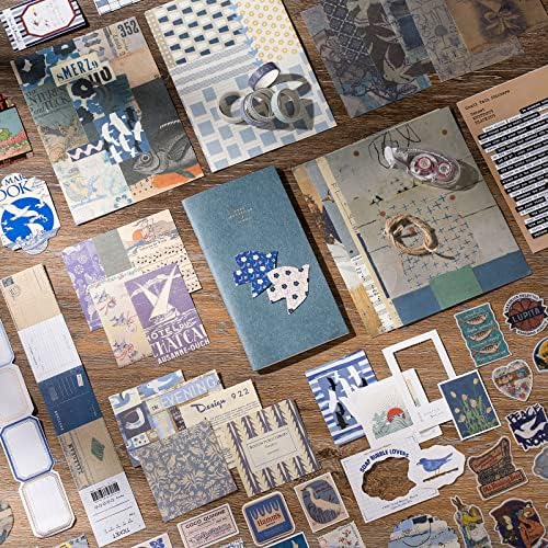 JOYCHOIC Vintage Scrapbooking Supplies Aesthetic Journaling Kit, Scrapbook Papers Quote Stickers TN Notebook Large Collection for Bullet Junk Journal, Planner DIY Arts Craft Collage, Beginners - Image 3