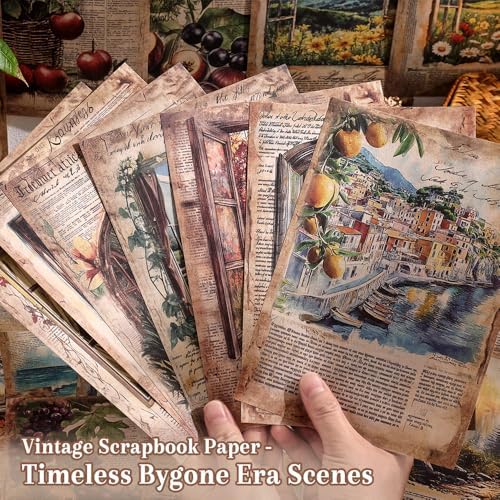 icceemee 160 Sheets Vintage Retro Scrapbook Paper, Junk Journaling Supplies Kit for Bullet Journals, Collage Art, Poster & Room Decor, Card Making, Gift Wrapping - Image 4