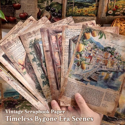icceemee 160 Sheets Vintage Retro Scrapbook Paper, Junk Journaling Supplies Kit for Bullet Journals, Collage Art, Poster & Room Decor, Card Making, Gift Wrapping - Image 4