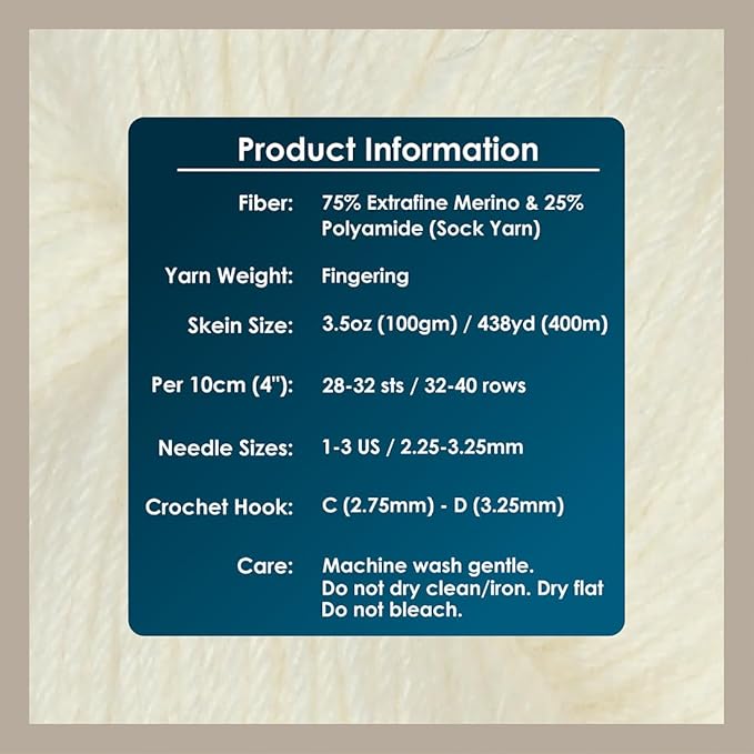 KnitPro Symfonie Hand Dyed Yarn | Extra Fine Merino Wool & Polyamide Blend for Knitting & Crocheting, Fingering Weight, Oeko-TEX Certified 400m, 100g Skein | Terra Semi-Solid Jasmine