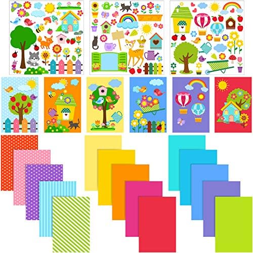 Outus 15 Pcs Card Making Kits for Kids, Handmade DIY Greeting Cards by Outus