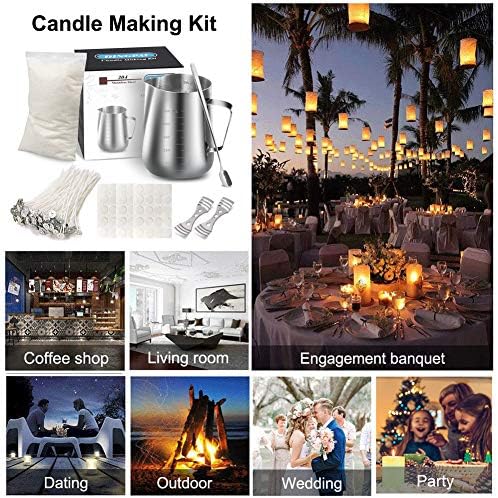 DINGPAI Candle Making Kit with Candle Make Pouring Pot & Natural Soy Wax - Image 6