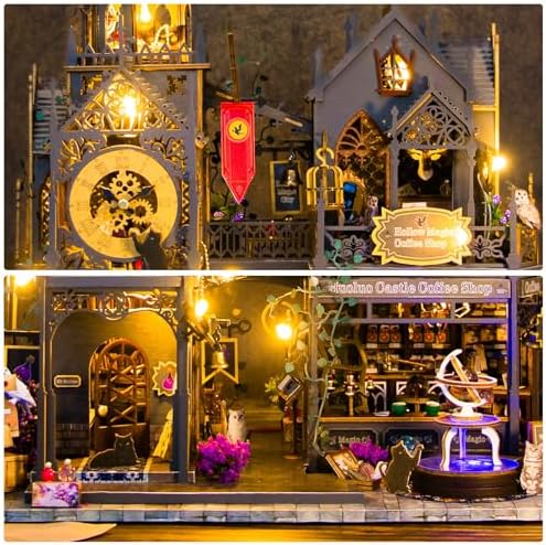 Dollhouse Kit, DIY Miniature House w/LED for Adult, Magic Castle - Image 5