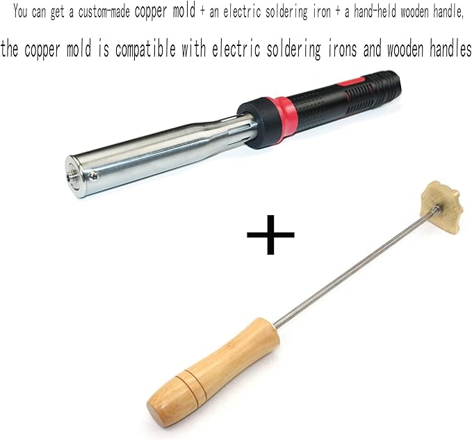 Custom Branding Iron for Wood Logo, for Wood Branding Iron Personalized Branding Iron stmap (1"x1" Electronic Soldering Iron)