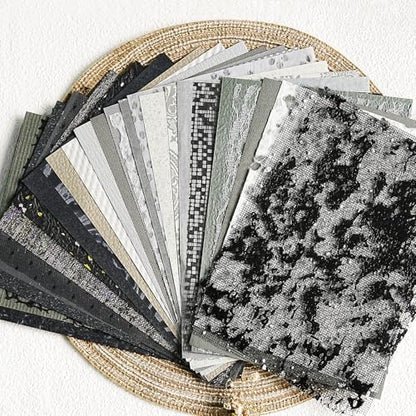 30 Pcs Handmade A5 Textured Scrapbook Paper and Mesh, Junk Journal Supplies - Image 2