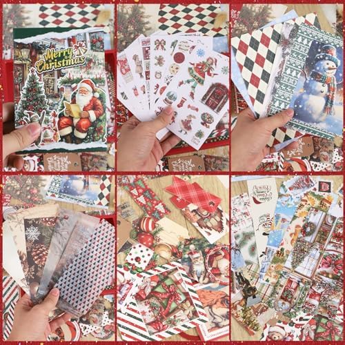 Koqye Christmas Scrapbook Kit, 157‑Piece DIY Holiday Craft Supplies - Image 6