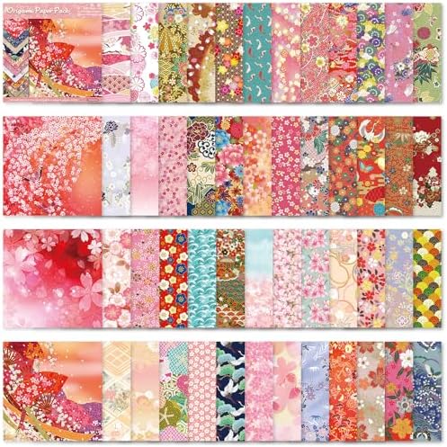 6x6" Origami Paper,50Sheets Double Sided Colored Paper,Square Craft Paper - Image 6