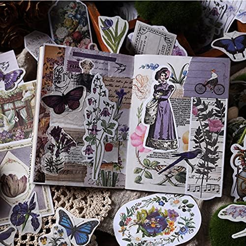 Esweny 200PCS Vintage Scrapbooking Supplies Kit, Scrapbook Sticker Paper Pack for for Planners Aesthetic Cottagecore Room Decor Wall Art Collage Album - Image 7