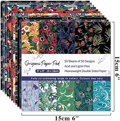 Origami Paper Kit 100 Sheets, 6x6 Inch Double Sided 40 Vivid Colored Paper - Image 3