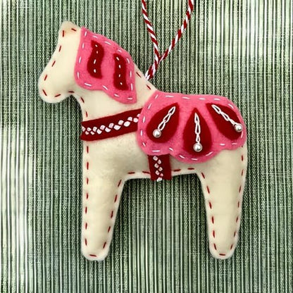 2024 Three Scandinavian Felt Ornaments Kit Hand Embroidery Christmas Ornaments Kit with DIY Material Package for Beginners Adults, 2025 Christmas 3D Novice Embroidery Needlepoint Starter Kit (A) - Image 3