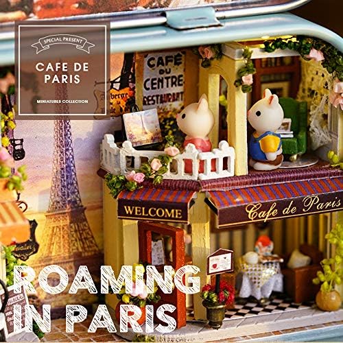 Spilay Dollhouse Miniature with Furniture,DIY Dollhouse Kit Mini Iron Box Theater,1:24 Scale Creative Room Best Birthday Gift for Adult Lover Girl Friend Birthday Gift (Q12) - Image 6