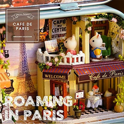 Spilay Dollhouse Miniature with Furniture,DIY Dollhouse Kit Mini Iron Box Theater,1:24 Scale Creative Room Best Birthday Gift for Adult Lover Girl Friend Birthday Gift (Q12) - Image 6