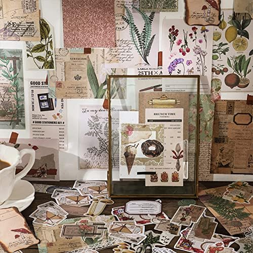 BLEDS 400PCS Vintage Journaling Supplies Scrapbook Paper Stamp Stickers - Image 2