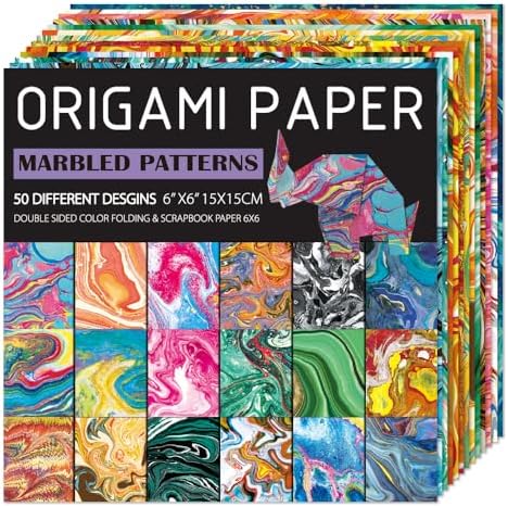 6x6" Origami Paper,50Sheets Double Sided Colored Paper,Square Craft Paper - Image 7