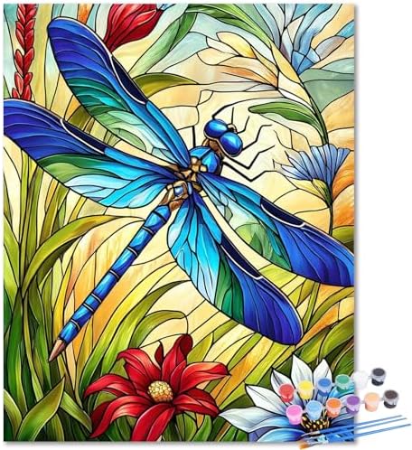 Dragonfly Paint by Numbers Kit for Adults, Adult Paint by Number Kits 16x20 by Unknown