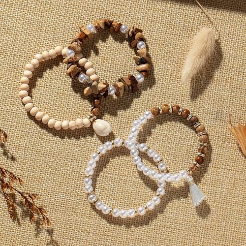 Xylise DIY Jewelry Making Kit, 1000+ Beads with Letters, Turquoise and Pearl Beads, Gold Charms, Bracelet Supplies (Colour of the Picture) - Image 5