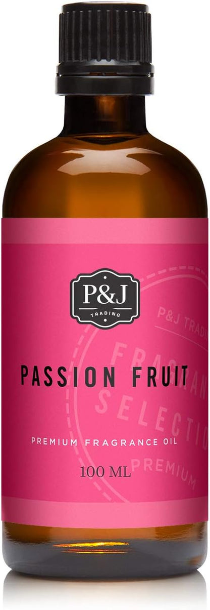 P&J Trading Passion Fruit Fragrance Oil, 100ml - Essential Oil for Candle Making, Diffuser, Soap, Perfume, Bath & Body