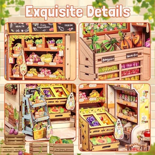 Fsolis Book Nook Kit - DIY Miniature House Kit for Adults - Image 6