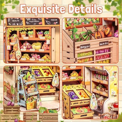Fsolis Book Nook Kit - DIY Miniature House Kit for Adults - Image 6