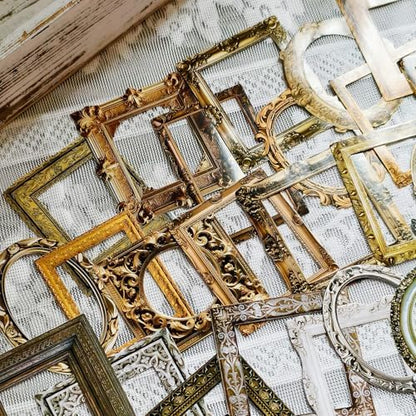 100 Pcs Vintage Frame Stickers Metallic - Image 3