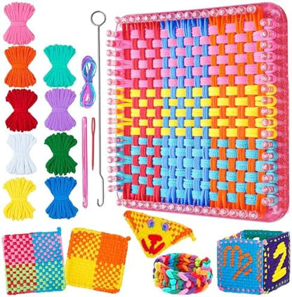 REENLIV Upgraded Weaving Loom Kit Toys for Kids & Adults, DIY Arts & Crafts by REENILV