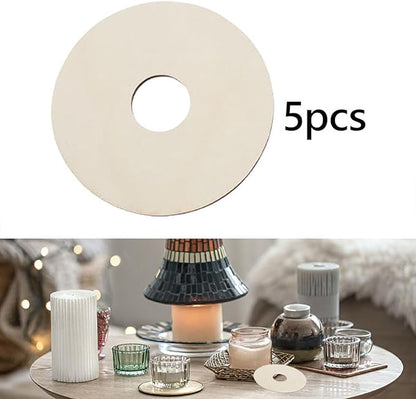 5 Pieces Wood Candle Wick Centering Devices Practical Convenient Auxiliary Tool Candle Wick Holder for Candle DIY Making, A