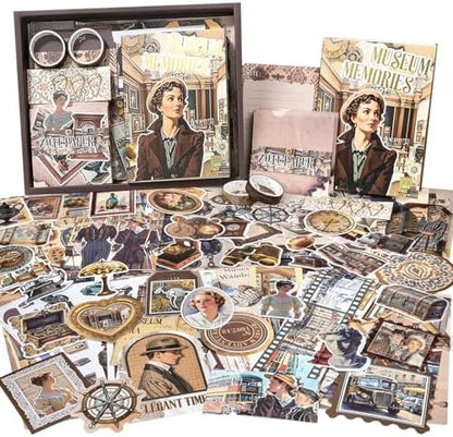 Scrapbook Supplies Kit, Vintage Junk journaling Supplies, Scrapbooking Kit by OFFIGIFT