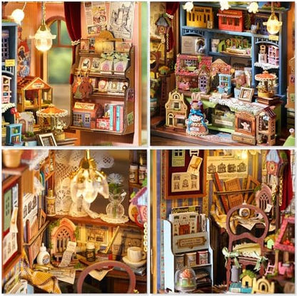 Miniature House Kit, Dollhouse Kit, Miniature Kit, DIY Mini House Building Kit for Adult Teen, Fairy Tale Wonderhouse Dollhouse Shop - Image 4