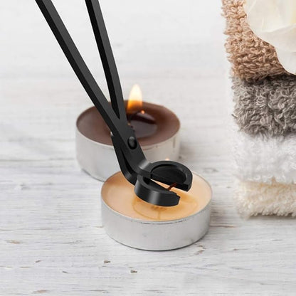 RONXS 3 in 1 Candle Accessory Set, Candle Wick Trimmer Cutter, Candle Snuffer Extinguisher, Wick Dipper with Gift Package for Candle Lover (Black)