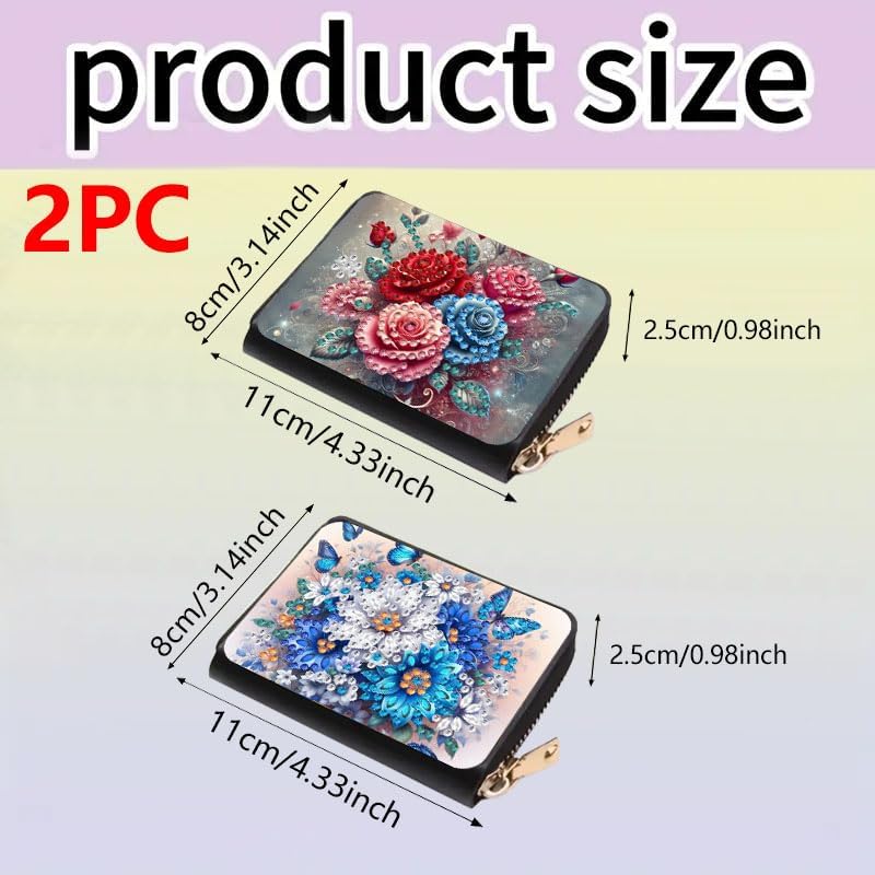 DDGYP DIY Diamond Painting Credit Card Wallet Kit for Women3.14*4.33*0.98in - Image 2