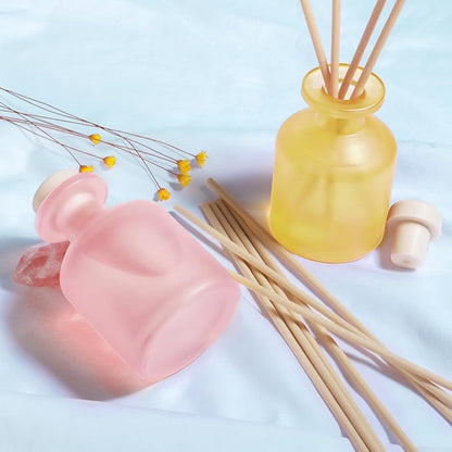 YISOWUH Reed Diffuser - BlackBerry Pineapple & Ebony Rose 3.38oz (100ml) 2 Packs Essential Oil Reed Diffuser Set with 16 Sticks, Long Lasting Fragrance for Home, Bathroom, Bedroom, Room, Decor