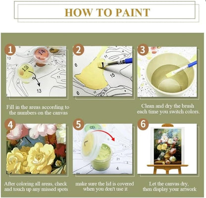 Paint by Numbers Kit for Adults,Vintage Cocktail Adult Paint by Number Kits on Canvas Without Frame,DIY Acrylic Paint Kit Arts and Crafts for Adults,Easy Paint for Canvas Painting for Decor 16x20inch - Image 7