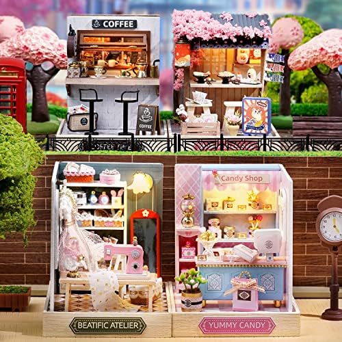 CUTEROOM DIY Doll Room Miniature Furniture Wooden House Kit-Candy Shop - Image 4
