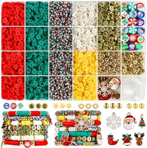 Redtwo Christmas Clay Beads Bracelet Making kit by Redtwo