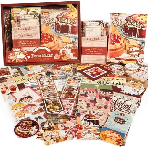 Scrapbooking Supplies Kit, Vintage Junk Journal Supplies,Cute Scrapbook Kit by OFFIGIFT